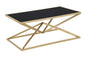Geometric design coffee table cm 110x60x45