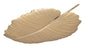 Glam Leaf Trinket Dish in Gold Metal - 23x2x35.5 cm