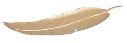 Glamorous Leaf-Shaped Trinket Holder - 18x2x55 cm