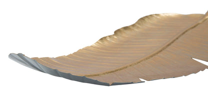 Glamorous Leaf-Shaped Trinket Holder - 18x2x55 cm