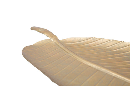 Glamorous Leaf-Shaped Trinket Holder - 18x2x55 cm