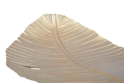 Glamorous Leaf-Shaped Trinket Holder - 18x2x55 cm