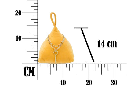 Türstopper dreieckig, orange, 14x14x20 cm, stilvoll und funktional