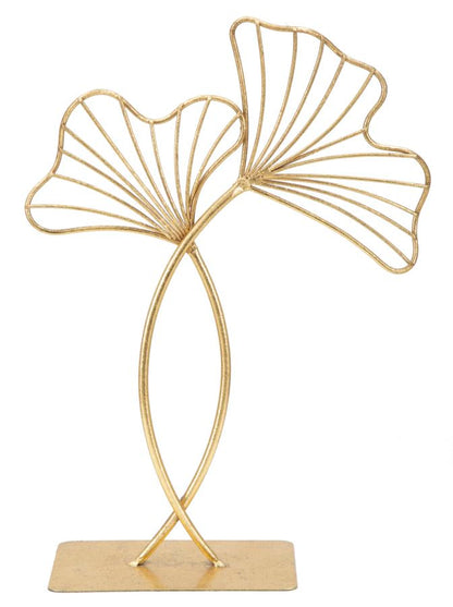 Skulptur Blatt Glam 25x8,5x35 cm