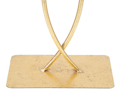 Skulptur Blatt Glam 25x8,5x35 cm