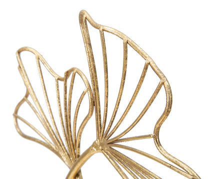 Skulptur Blatt Glam 25x8,5x35 cm
