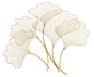 Glam Leaf Decorative Iron Panel 79x5x68 cm