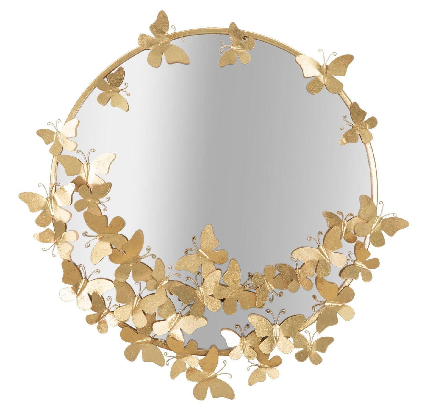 Spiegel Schmetterlinge Elegant Rund 74 cm