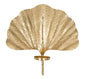 Glam Leaf Gold Metal Wall Candle Holder 41x11.5x40 cm
