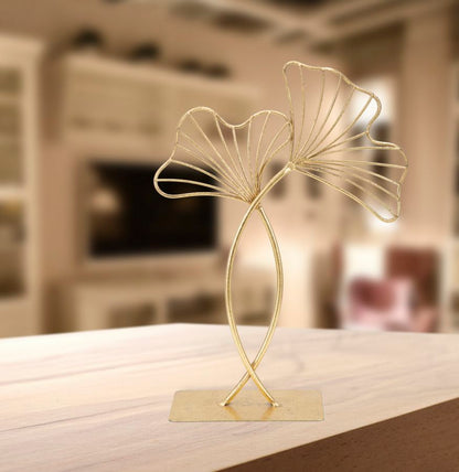 Skulptur Blatt Glam 25x8,5x35 cm
