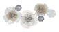 Decorative Iron Panel with Floral Motif 116.5x8x58 cm