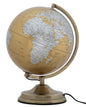Illuminated orange globe 25x38 cm ø