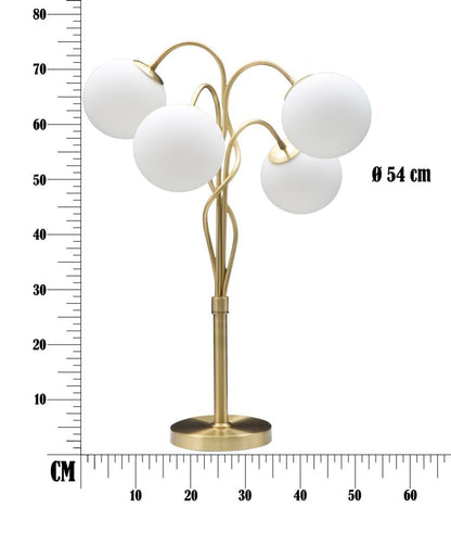 Lampada da Tavolo Glamour 4 Luce Ø 53x74 cm