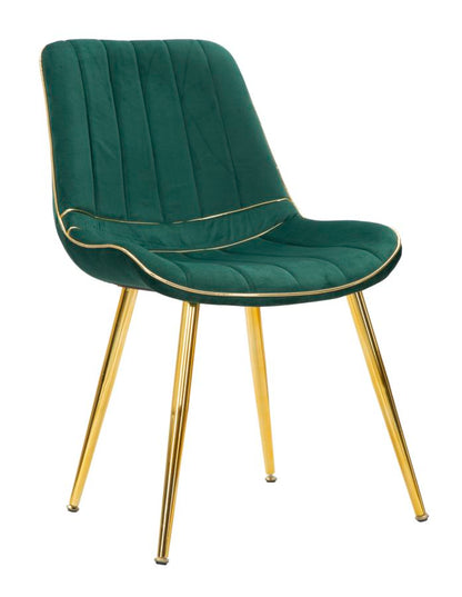 Stühle Paris Grün und Gold - 2 Stück 51x59x79 cm