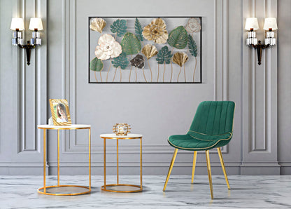 Stühle Paris Grün und Gold - 2 Stück 51x59x79 cm