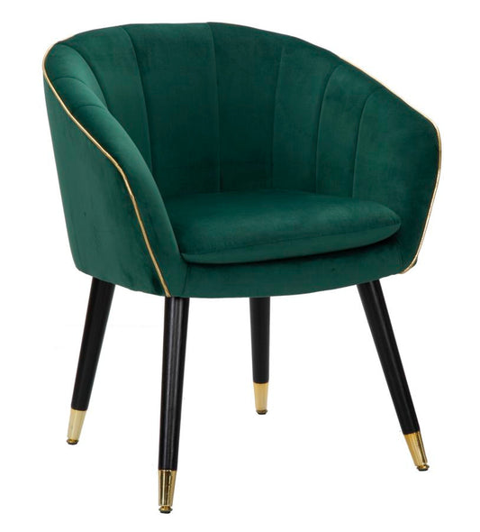 Sessel Paris Grün und Gold 62x58x78 cm – Eleganz und Komfort für jedes Ambiente