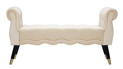 Panchetta Elegante Paris in Crema e Oro cm 120x40x60