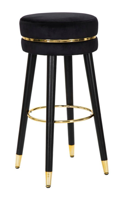 Barhocker Paris Eleganz Schwarz/Gold cm ø 35x74