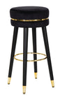 Bar Stool Paris Elegance Black/Gold cm ø 35x74