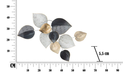 Metal Leaf Panel Half - 62.5x5.5x40 cm