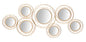 Round Gold Metal Mirror cm 124.5x4x53.5