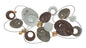 Abstract Iron Planet Panel cm 120x6x58