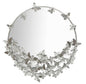 Silver Mirror Butterflies Round Ø 91 cm - Elegant and Versatile Design