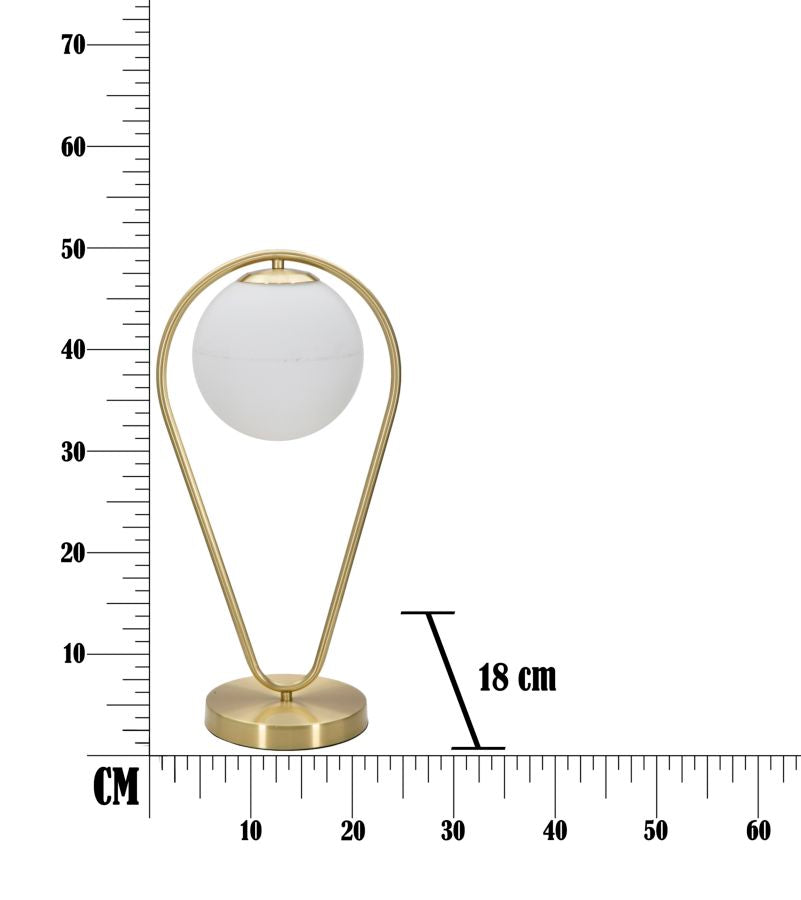 Elegante Tischleuchte Glamy Drop 25x18x50 cm