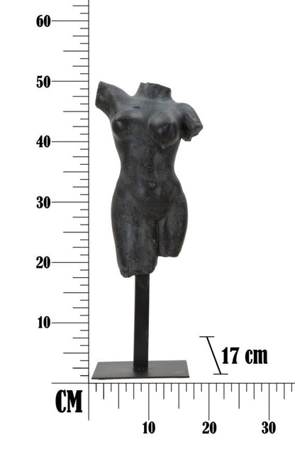Elegante Skulptur Frau aus Kunstharz 19x17x50 cm