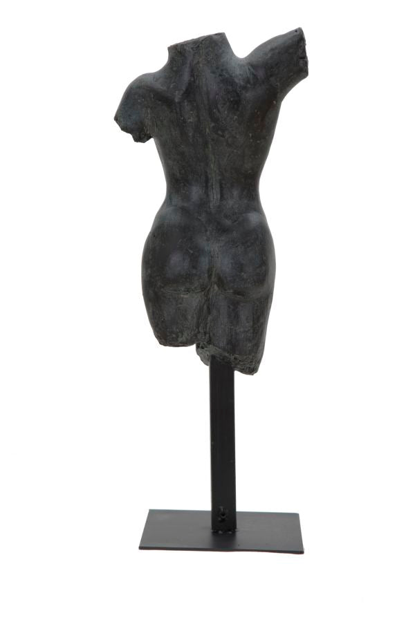 Elegante Skulptur Frau aus Kunstharz 19x17x50 cm
