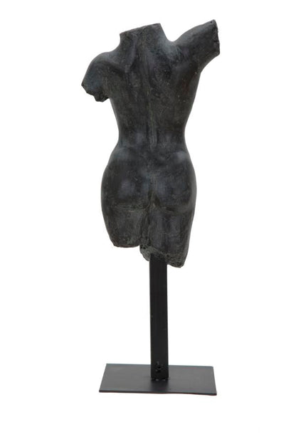 Elegante Skulptur Frau aus Kunstharz 19x17x50 cm