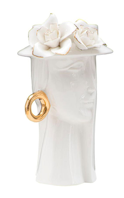 Vase „Weibliche Eleganz“ aus Porzellan 15x13,3x23,5 cm