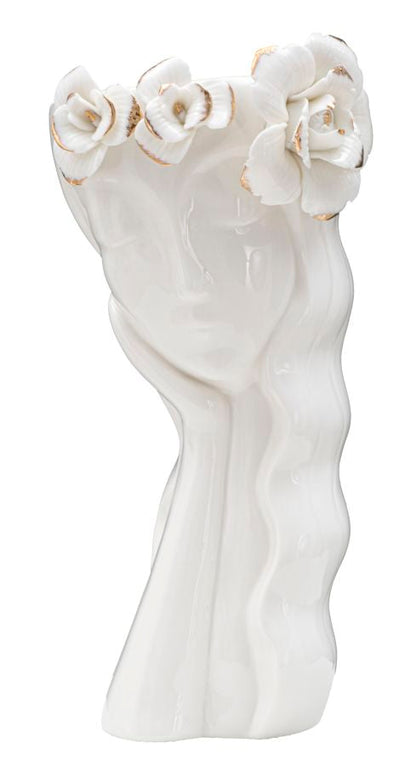 Elegante Blumenvase weibliche Form 14,8x13x29 cm