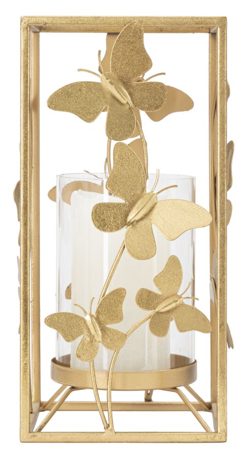 Kerzenhalter Schmetterling Glam 14x14x29 cm