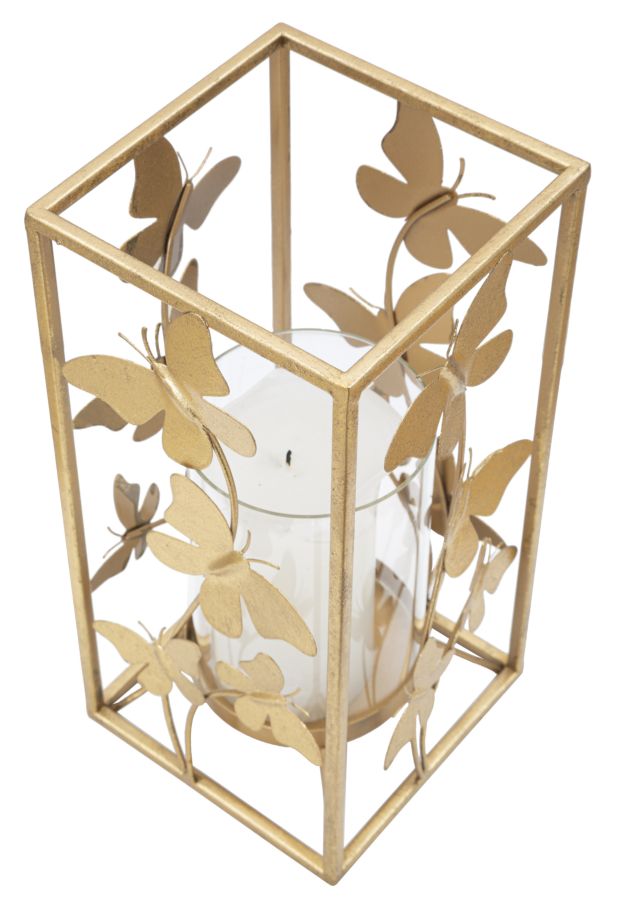 Kerzenhalter Schmetterling Glam 14x14x29 cm