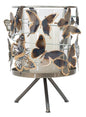 Decorative Butterfly Metal and Glass Candle Holder 15x23.3 cm