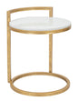 Round marble table with gold base 40x43x50 cm