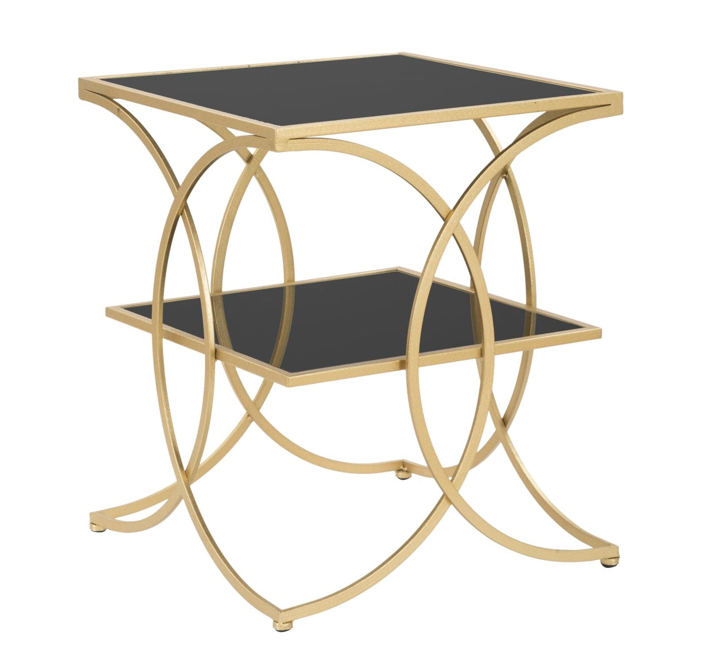 Doppelter eleganter Beistelltisch 45x45x55 cm