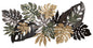 Decorative Panel in Antique Leaf Iron cm 133x10x67