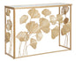 Iron console table with mirrored glass top 108x36.5x80 cm