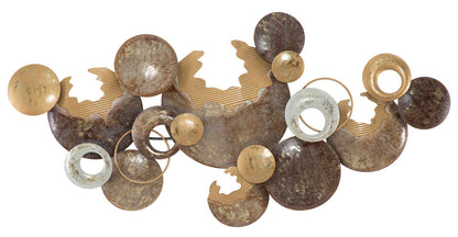 Dekoratives Eisenpaneel, rund, 135x7x69 cm
