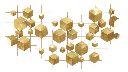 Geometrische Eisenplatte 90,5x3,5x50 cm