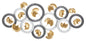 Artistic iron panel -a- cm 126x5x58