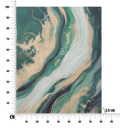 Leinwandgemälde von lebendiger Natur 80x2,8x100 cm