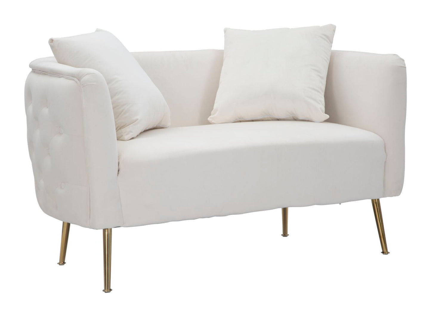 Elegantes Sofa Bucarest Creme 127x74x73 cm