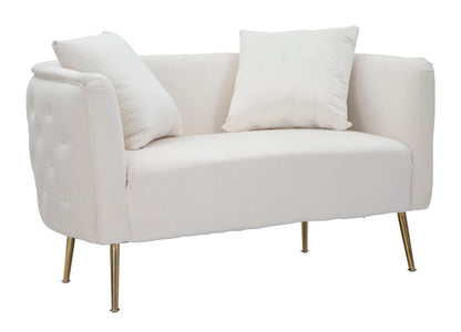 Elegantes Sofa Bucarest Creme 127x74x73 cm
