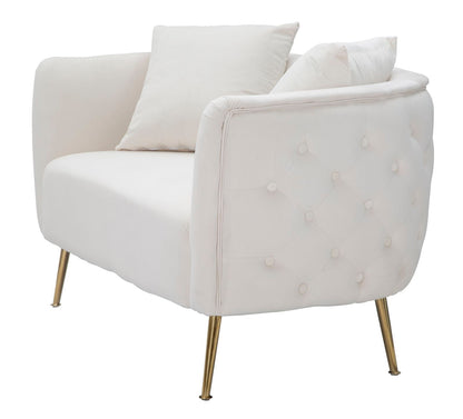 Elegantes Sofa Bucarest Creme 127x74x73 cm