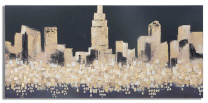 Gemälde auf Leinwand Goldene Stadt 150x3,8x70 cm