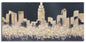Painted Canvas Golden City 150x3.8x70 cm