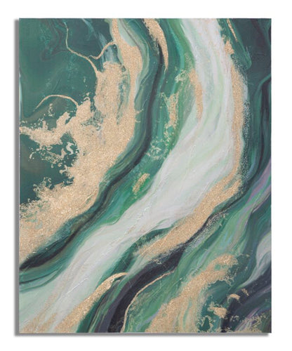 Leinwandgemälde von lebendiger Natur 80x2,8x100 cm